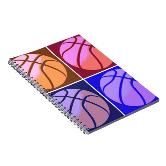 Pop Art Basketball Notitieboek (Rechterzijde)