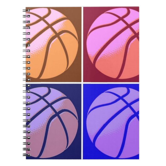 Pop Art Basketball Notitieboek (Voorkant)