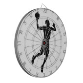 Pop Art Basketball Player Silhouette Dartbord (Voorkant Links)