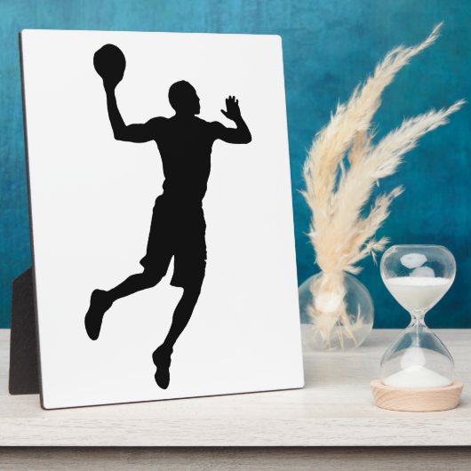 Pop Art Basketball Player Silhouette Fotoplaat (Zijkant)
