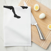 Pop Art Basketball Player Silhouette Theedoek (Quarter Fold)
