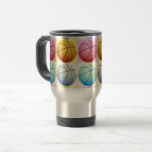 Pop Art Basketball Reisbeker (Voorkant links)