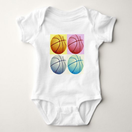 Pop Art Basketball Romper (Voorkant)