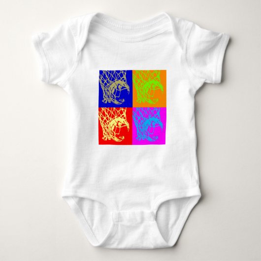 Pop Art Basketball Romper (Voorkant)