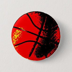 Pop Art Basketball Ronde Button 5,7 Cm