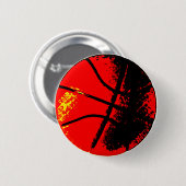 Pop Art Basketball Ronde Button 5,7 Cm (Voorkant /achterkant)