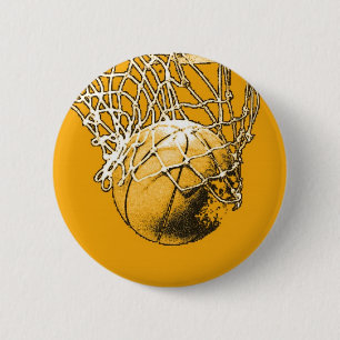 Pop Art Basketball Ronde Button 5,7 Cm
