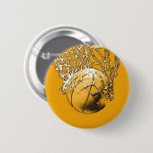 Pop Art Basketball Ronde Button 5,7 Cm (Voorkant /achterkant)