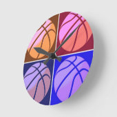 Pop Art Basketball Ronde Klok (Hoek)