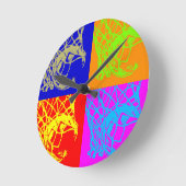 Pop Art Basketball Ronde Klok (Hoek)