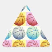 Pop Art Basketball Sticker (Voorkant)