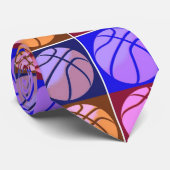 Pop Art Basketball Stropdas (Opgerold)