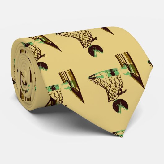 Pop Art Basketball Stropdas (Opgerold)