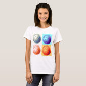 Pop Art Basketball T-shirt (Voorkant volledig)