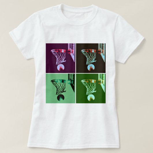 Pop Art Basketball T-shirt (Design voorkant)