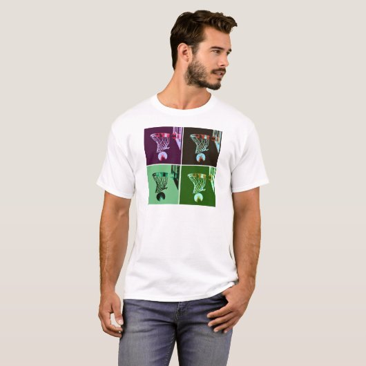 Pop Art Basketball T-shirt (Voorkant volledig)