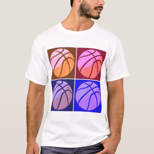 Pop Art Basketball T-shirt (Voorkant)