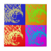 Pop Art Basketball Tegeltje (Voorkant)