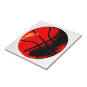 Pop Art Basketball Tegeltje (Zijkant)