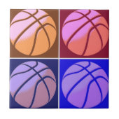 Pop Art Basketball Tegeltje (Voorkant)