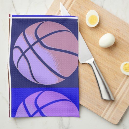 Pop Art Basketball Theedoek (Quarter Fold)