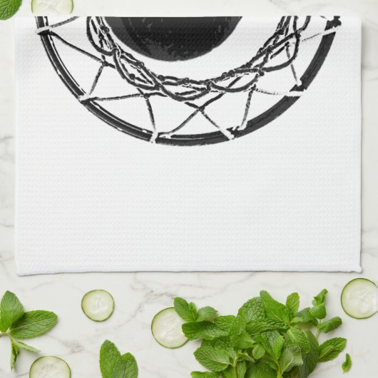 Pop Art Basketball Theedoek (Gevouwen)