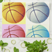 Pop Art Basketball Theedoek (Gevouwen)