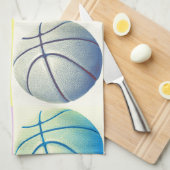 Pop Art Basketball Theedoek (Quarter Fold)