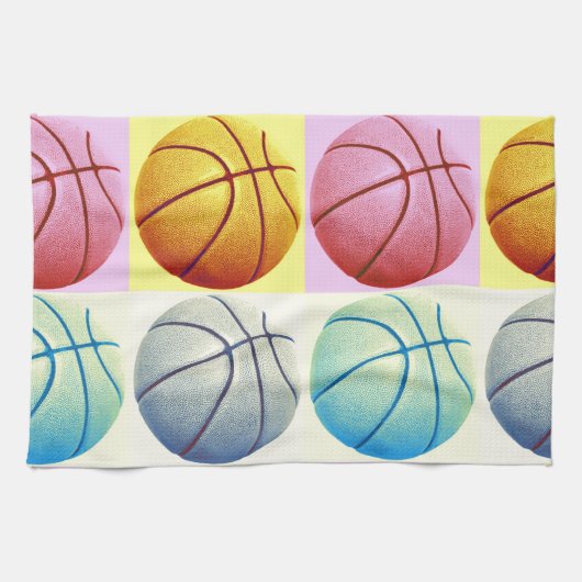 Pop Art Basketball Theedoek (Horizontaal)