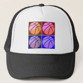 Pop Art Basketball Trucker Pet (Voorkant)