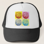 Pop Art Basketball Trucker Pet (Voorkant)