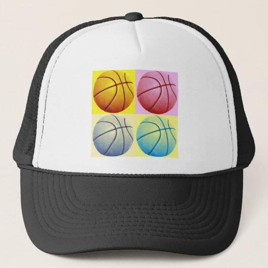 Pop Art Basketball Trucker Pet (Voorkant)