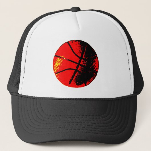 Pop Art Basketball Trucker Pet (Voorkant)