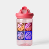Pop Art Basketball Waterfles (Voorkant)