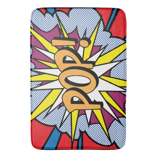 Pop Art Bath Mat (Voorkant Verticaal)