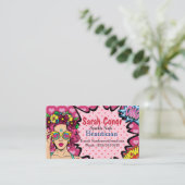 Pop Art Beauticiste Visitekaartje (Staand voorkant)