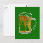 Pop Art Beer Mok Briefkaart (Voorkant / Achterkant)