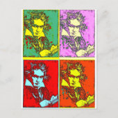 Pop-art Beethoven Briefkaart (Voorkant)