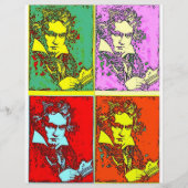 Pop-art Beethoven Flyer (Voorkant)