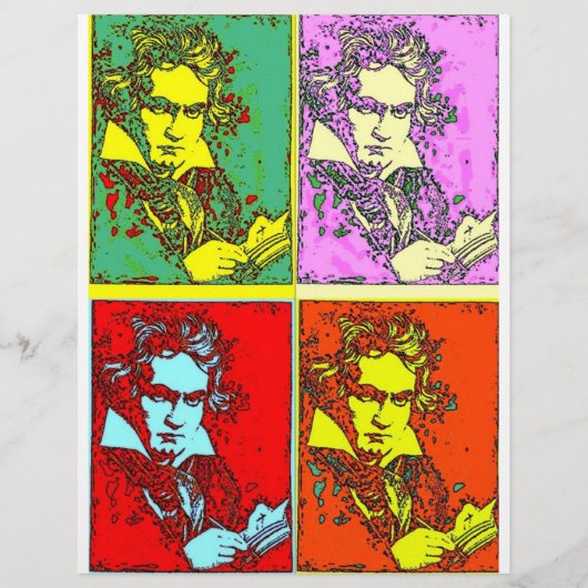 Pop-art Beethoven Flyer (Voorkant)