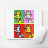Pop-art Beethoven Muismat (Met muis)