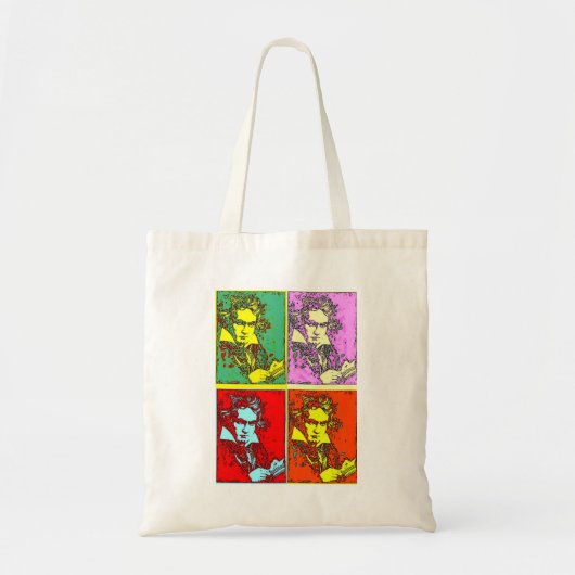 Pop-art Beethoven Tote Bag (Voorkant)