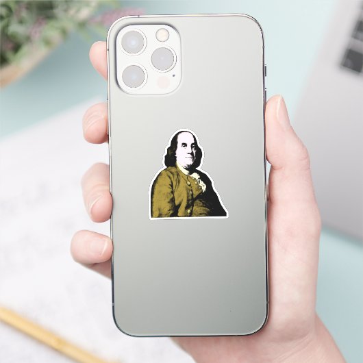 Pop Art Ben Franklin Sticker (Telefoon)