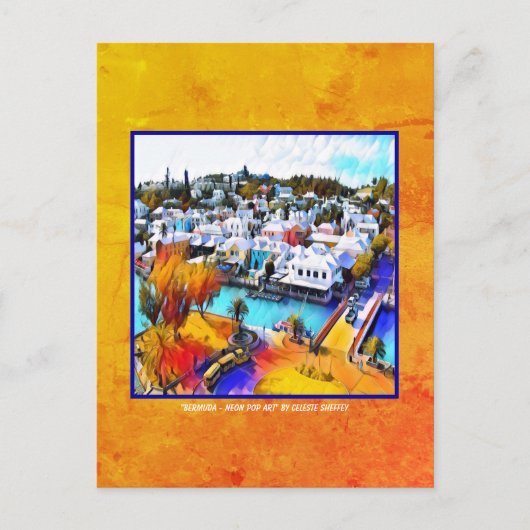 Pop Art Bermuda Briefkaart (Voorkant)