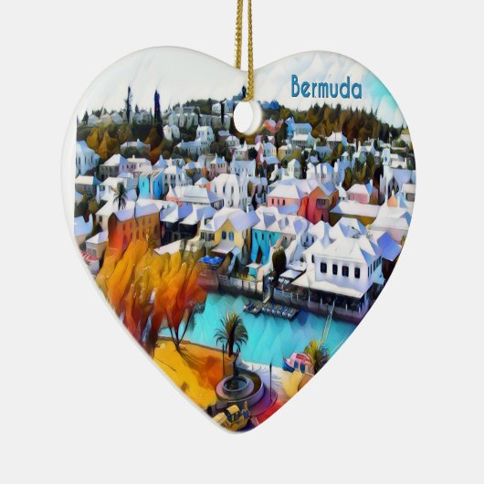 Pop Art Bermuda Keramisch Ornament (Rechts)