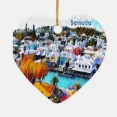 Pop Art Bermuda Keramisch Ornament (Achterkant)