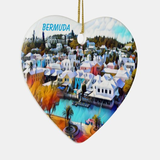 Pop Art Bermuda Keramisch Ornament (Rechts)