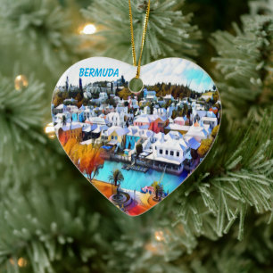 Pop Art Bermuda Keramisch Ornament