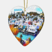 Pop Art Bermuda Keramisch Ornament (Links)