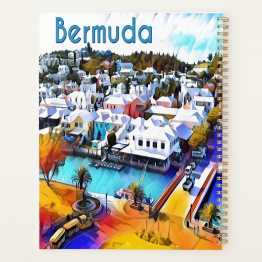 Pop Art Bermuda Planner (Achterkant)
